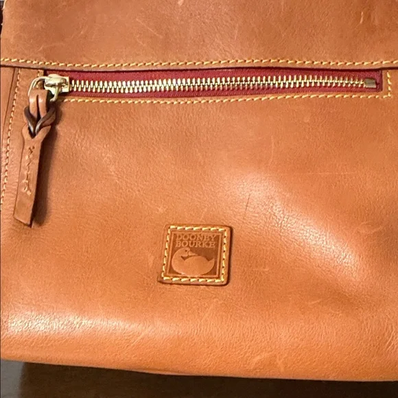 Dooney & Bourke Allison Florentine Tan Leather crossbody - Picture 2 of 9
